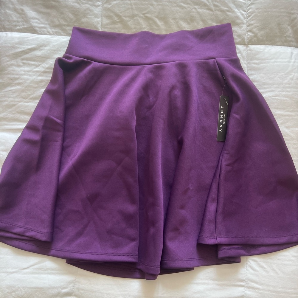 Dark Purple Skater Skirt